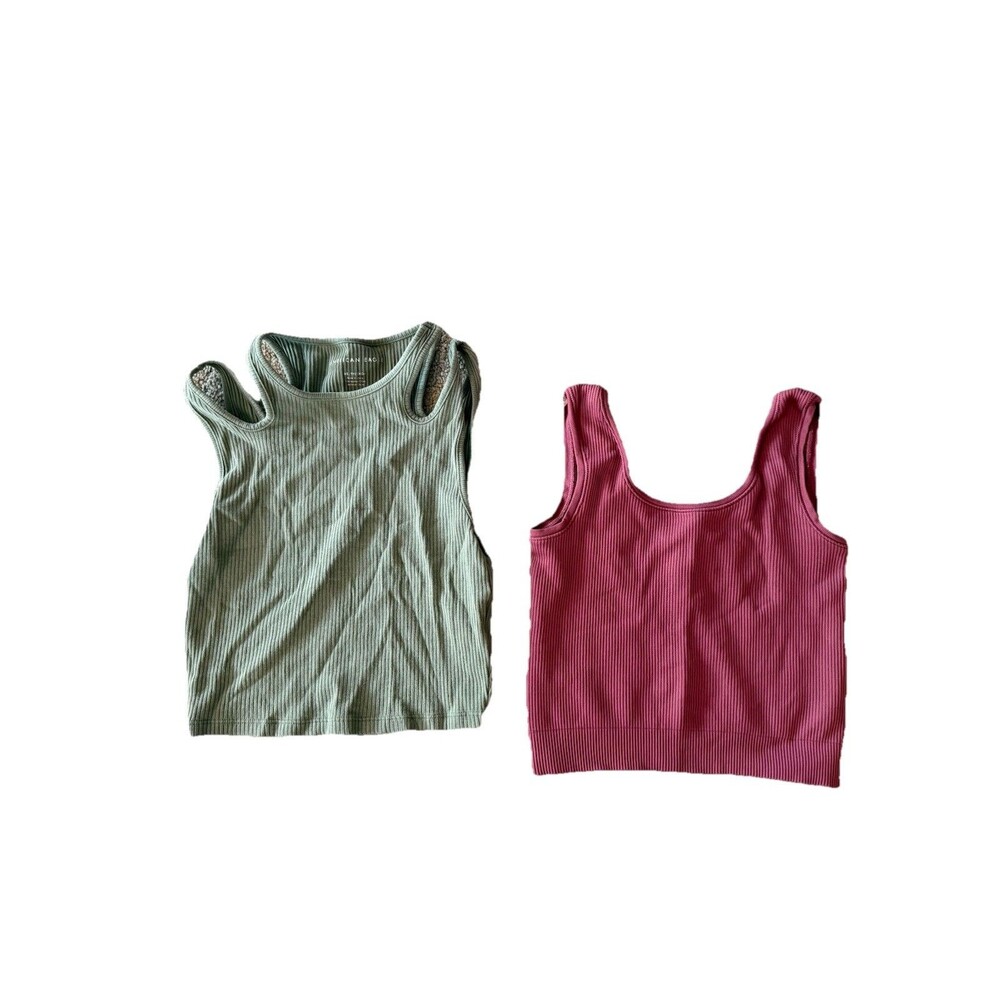 Athleta American Eagle Women’s XS Tanks Pink, Green, EUC